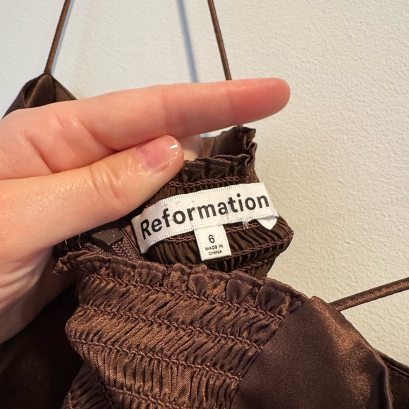 Reformation Frankie silk dress - Picture 6 of 7